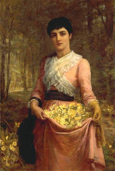 The Daughters of Our Empire: England - The Primrose by Edwin Longsden Long